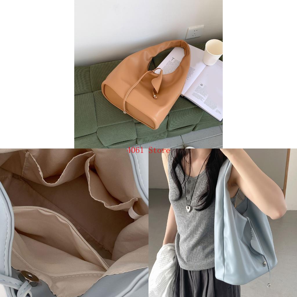 Leather Work Duffle Bag - Praktyczna torebka PU Duża pojemność swobodna