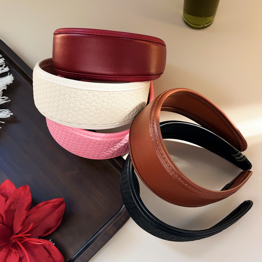 Leatherwork Rings - Nowy 2025 Retro PU skórzane opaski