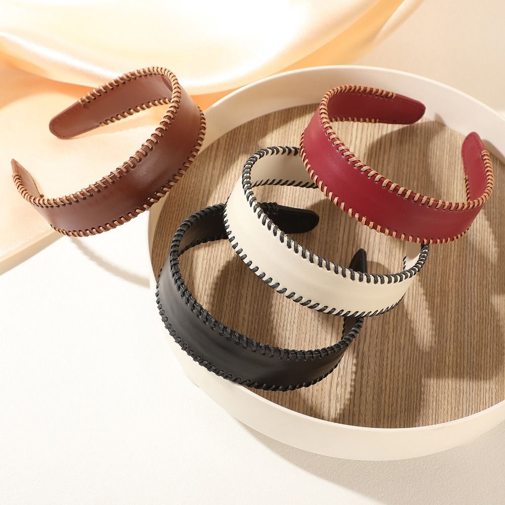 Leatherwork Rings - Opaska do włosów z solidnej skóry