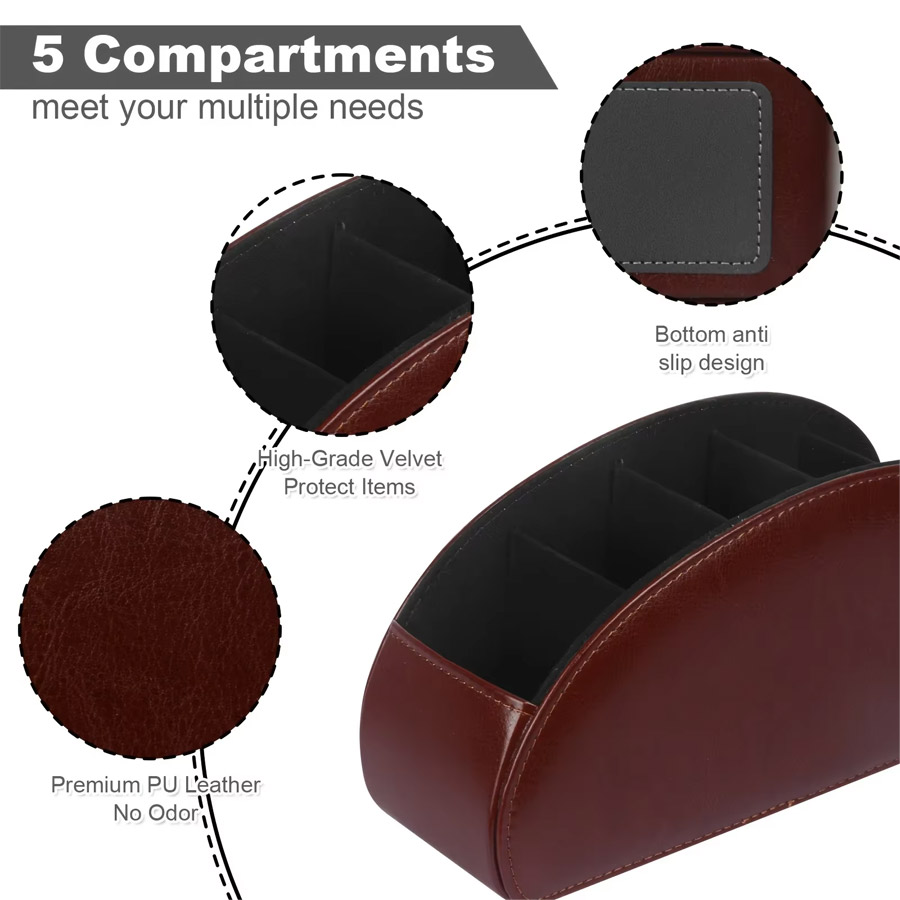 1 szt. Organizer na biurko z 5 – Leatherwork Table recenzja i cena