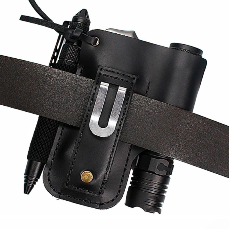 Skórzane etui EDC na latarkę i – Leatherworking Equipment recenzja i cena