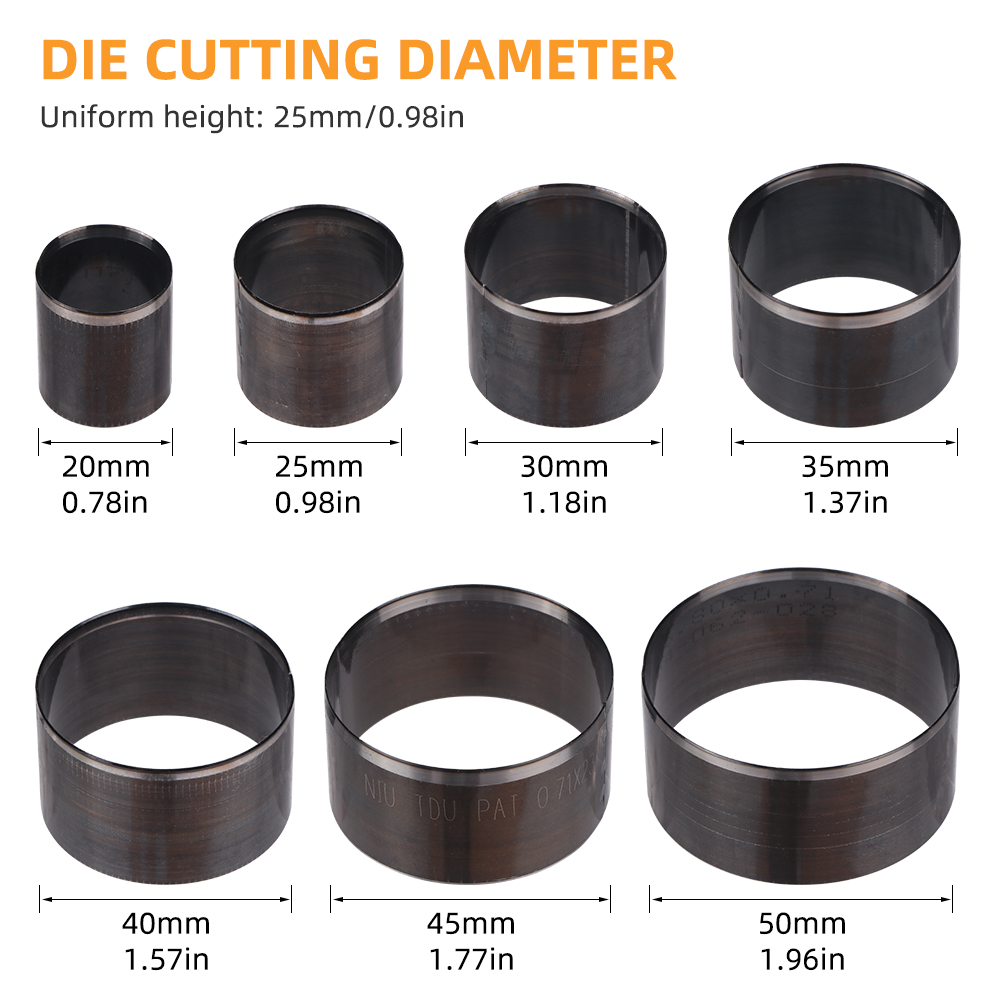 QJH 7Pcs Ostra matryca do cięc – Leatherwork Rings recenzja i cena