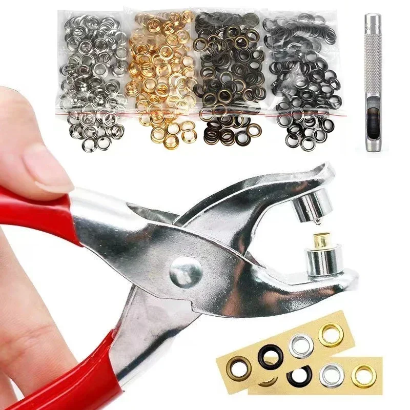 100 zestawów 4mm metalowych oc – Leatherwork Eyelets recenzja i cena