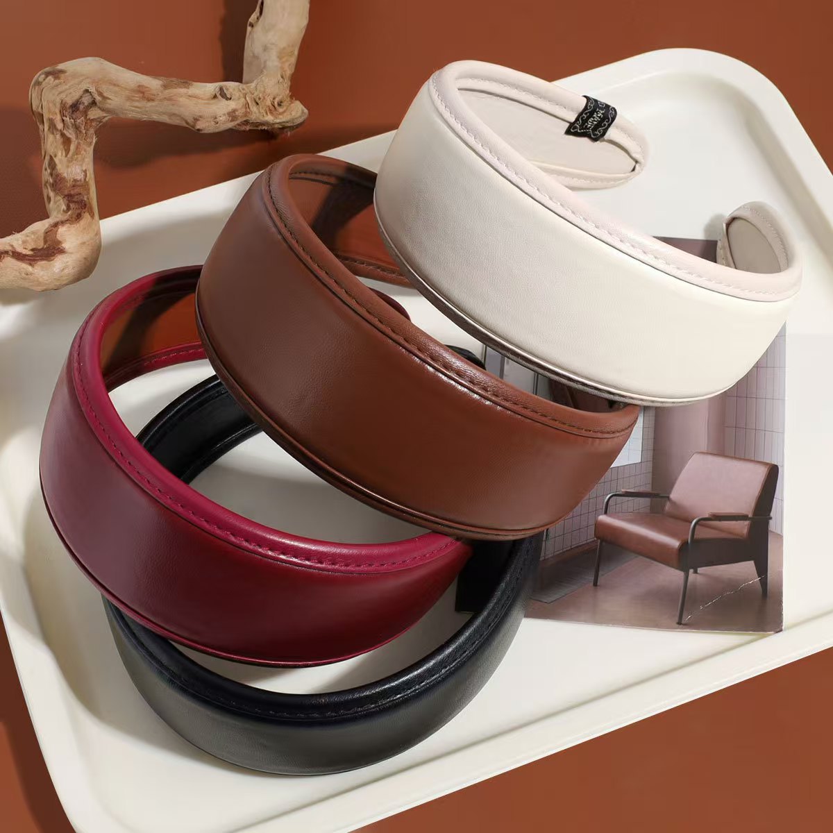 Retro skórzana opaska na głowę – Leatherwork Rings recenzja i cena